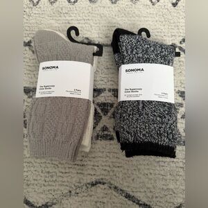 Sonoma Lightweight Crew Socks - Set of 4, NWT